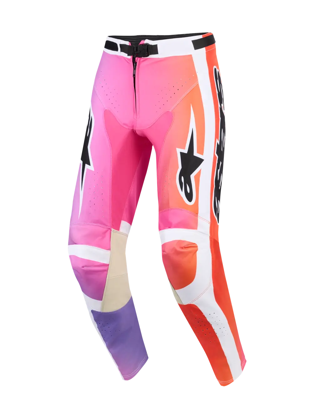 Alpinestars Racer Air Portl Hose – Orange/Pink/Lila/Weiß