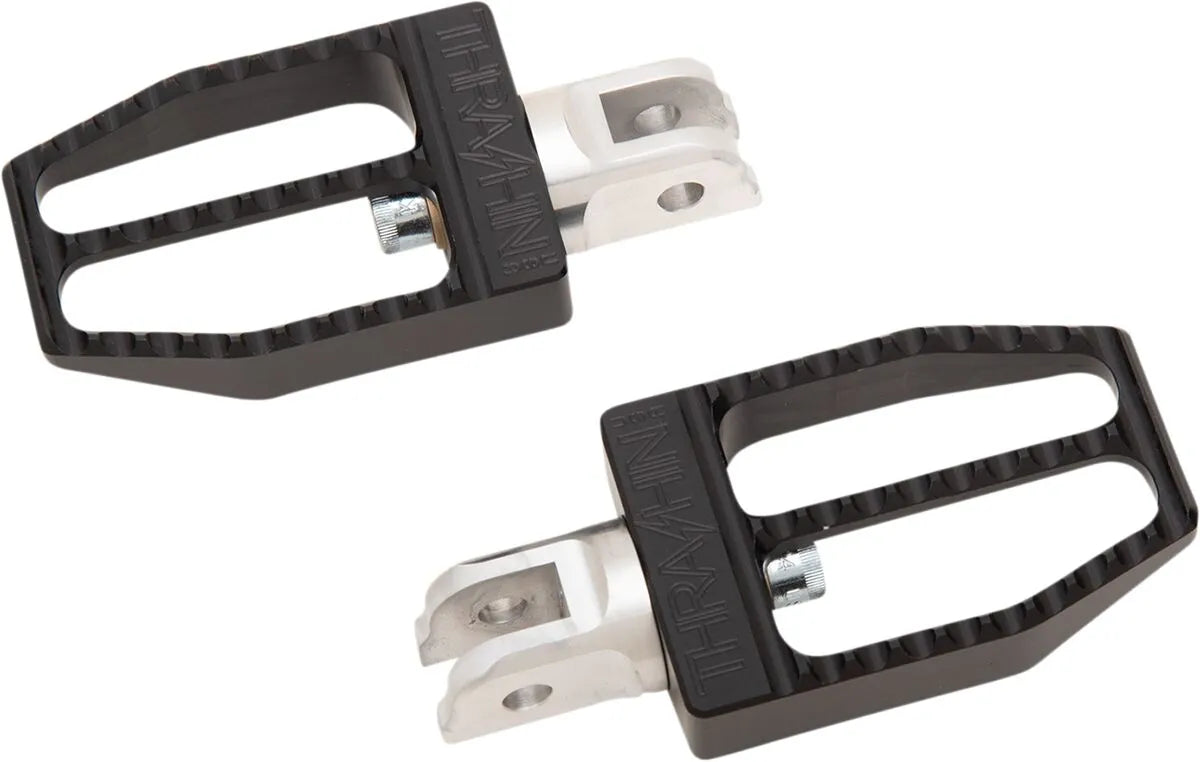 Thrashin Supply Militant Fußrasten – Schwarz eloxiert