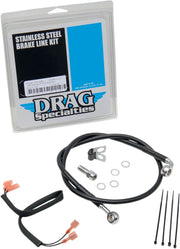 Drag Specialties Edelstahl-Bremsleitungssatz - Hinten