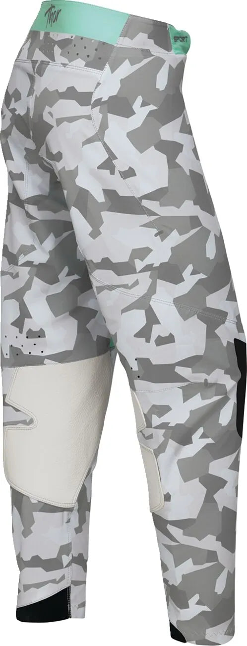 Thor Damen Sportmode Shadow Hose – Schwarz/Grün/Türkis/Weiß/Camo-Grau