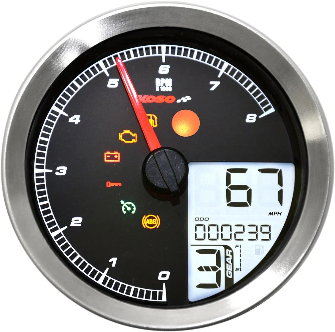Koso HD-04 Tachometer/Drehzahlmesser