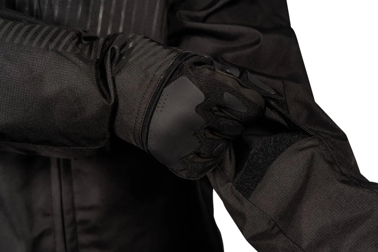 Icon Damen-Motorradjacke Pdx3™ – Schwarz/Dunkelgrau