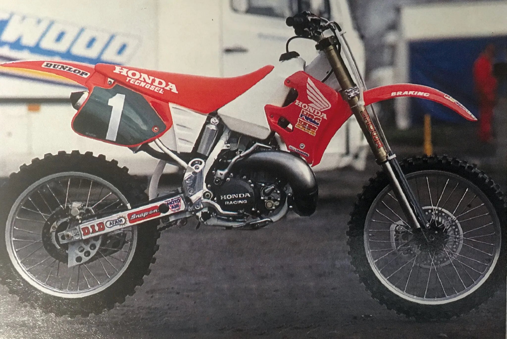 Tecnosel Sitzbezug Team Honda – Rot, rutschfest