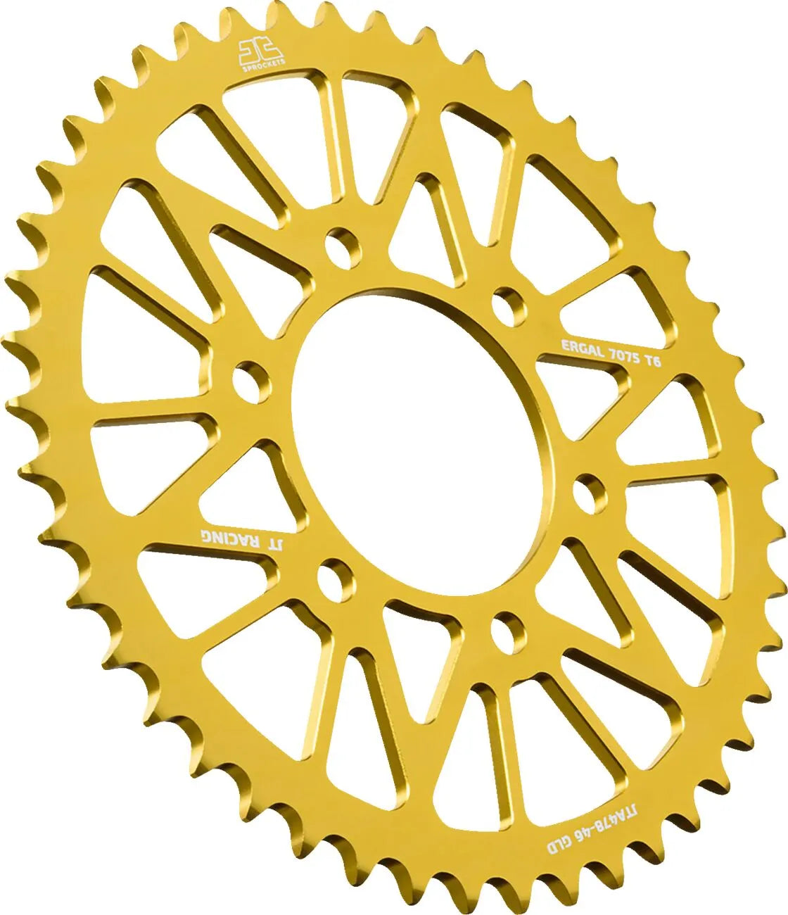 JT Sprockets Aluminium-Kettenrad hinten, 46 Zähne, Gold