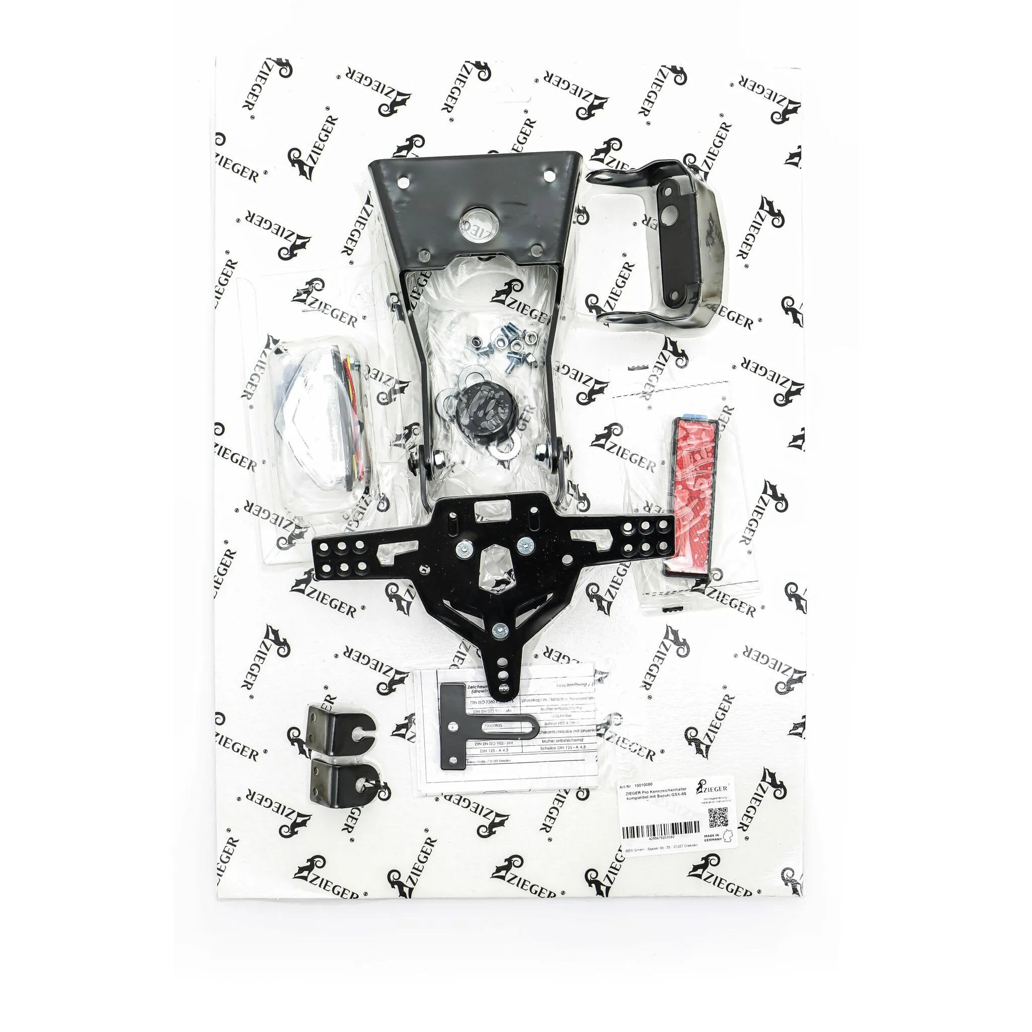 Zieger Pro Kennzeichenhalter Typ D für Suzuki