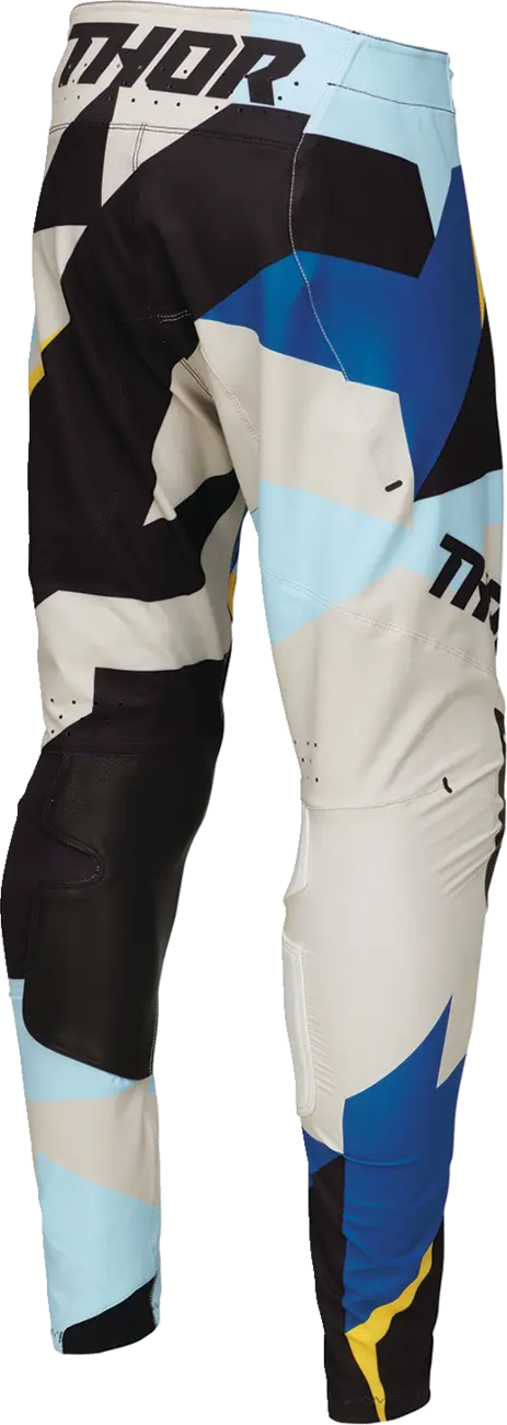 Thor Sportmode Brave Rennhose – Schwarz/Blau/Grau/Gelb