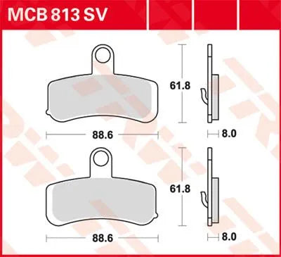 TRW SV-Serie Sinterbremsbeläge - Vorderachse