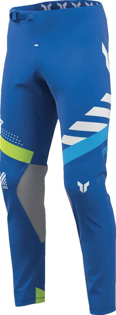 Thor Sportmode Synth Hose – Blau/Weiß/Gelb