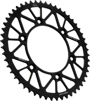 JT Sprockets Racelite Aluminium-Kettenrad hinten - 52 Zähne, Schwarz