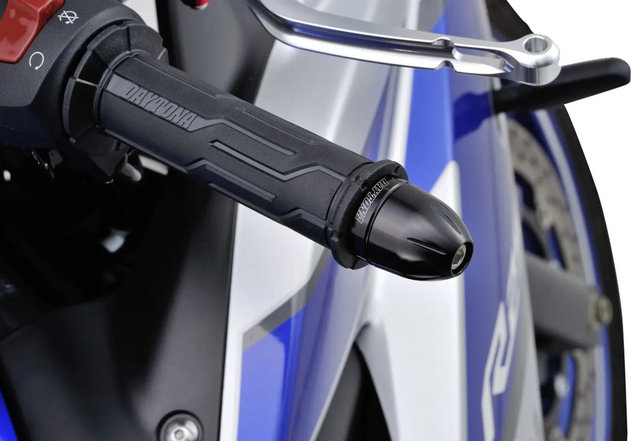 Daytona Bullet Lenkerenden - Schwarz eloxiert