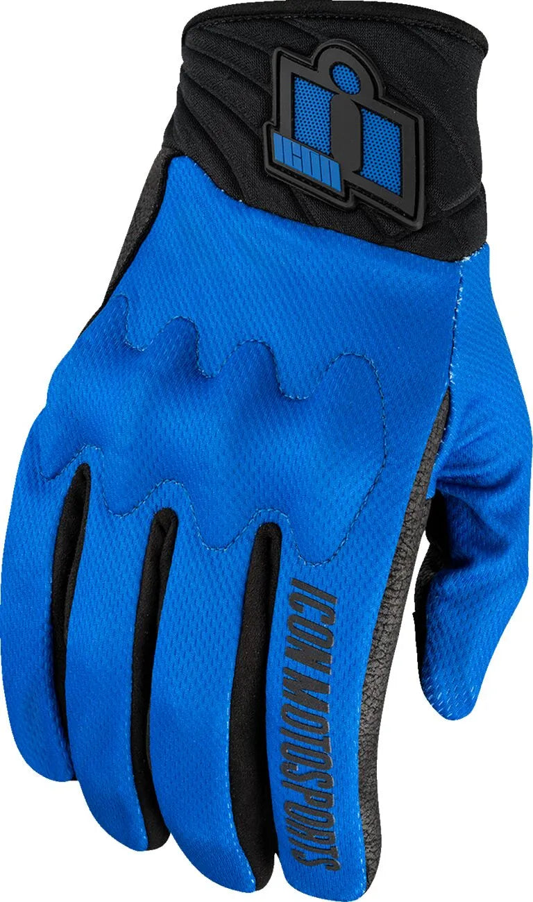 Icon Anthem3™ Handschuhe - Schwarz/Blau