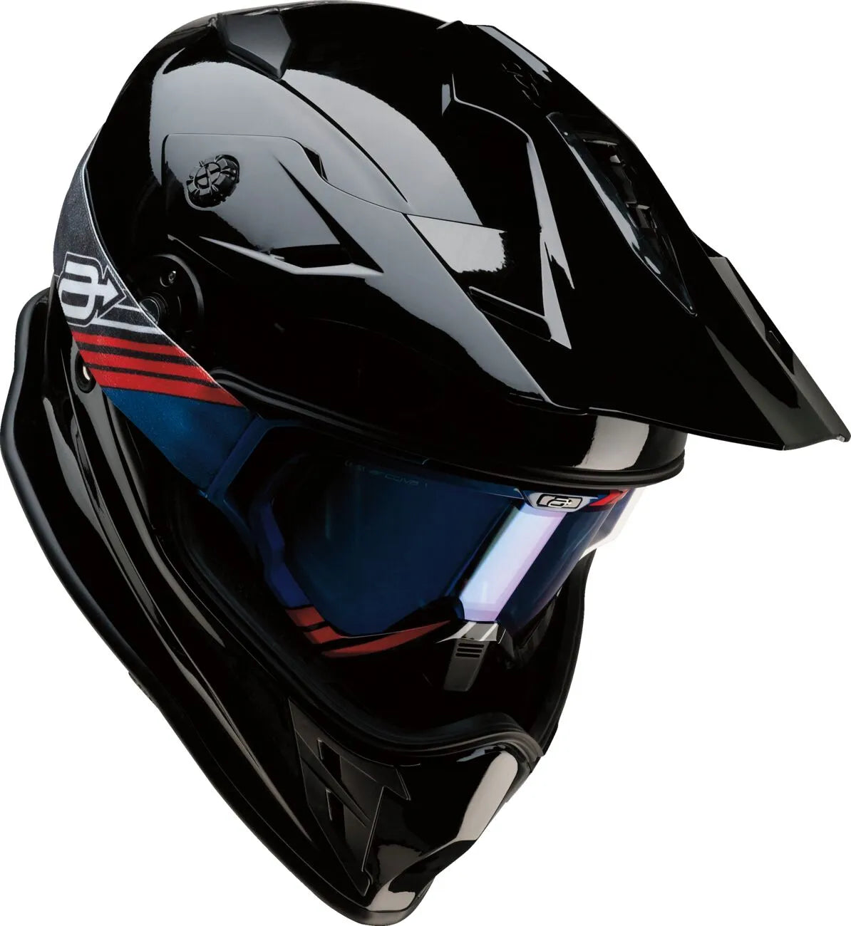 Z1r Range 2.0 Helm – Dual Sport Schwarz Glanz