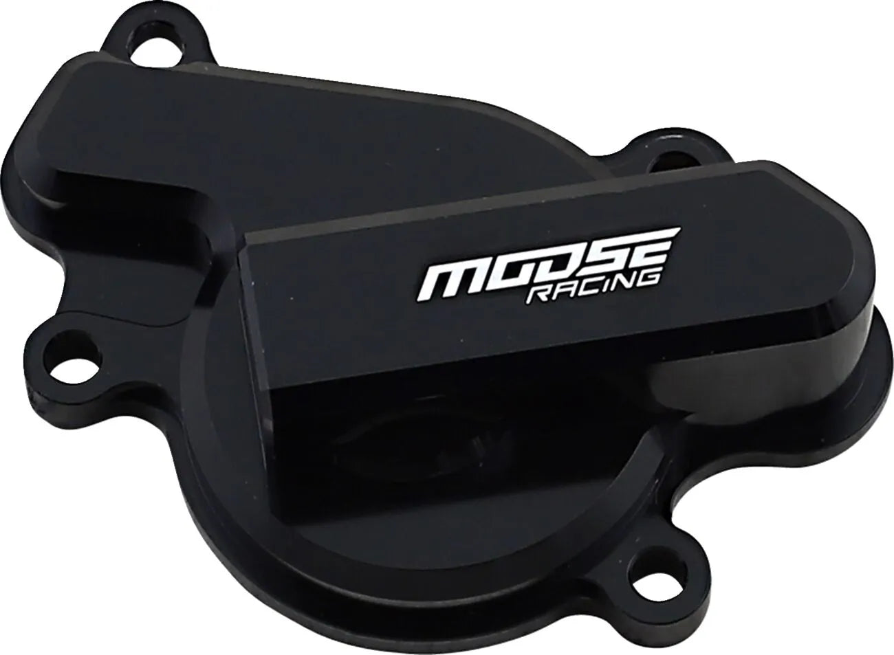 Moose Offroad Wasserpumpenabdeckung aus gefrästem Aluminium, schwarz
