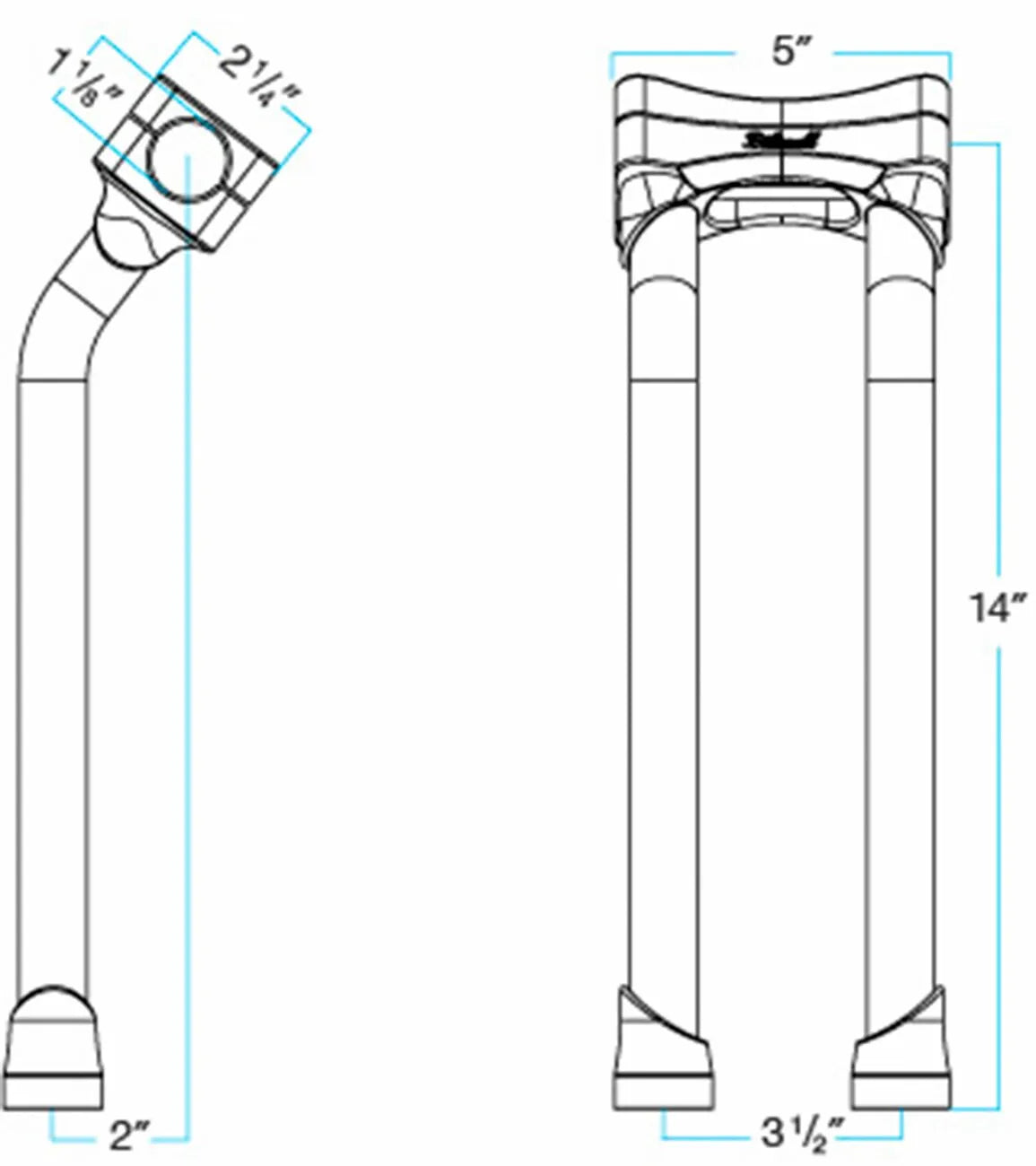 Biltwell Murdock 14" O/s Riser