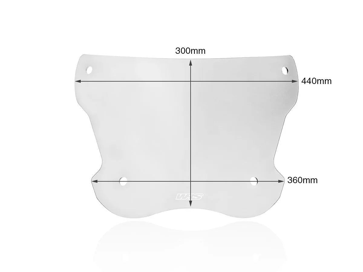 Wrs Scooter Windschutzscheibe - Klares PMMA-Plexiglas