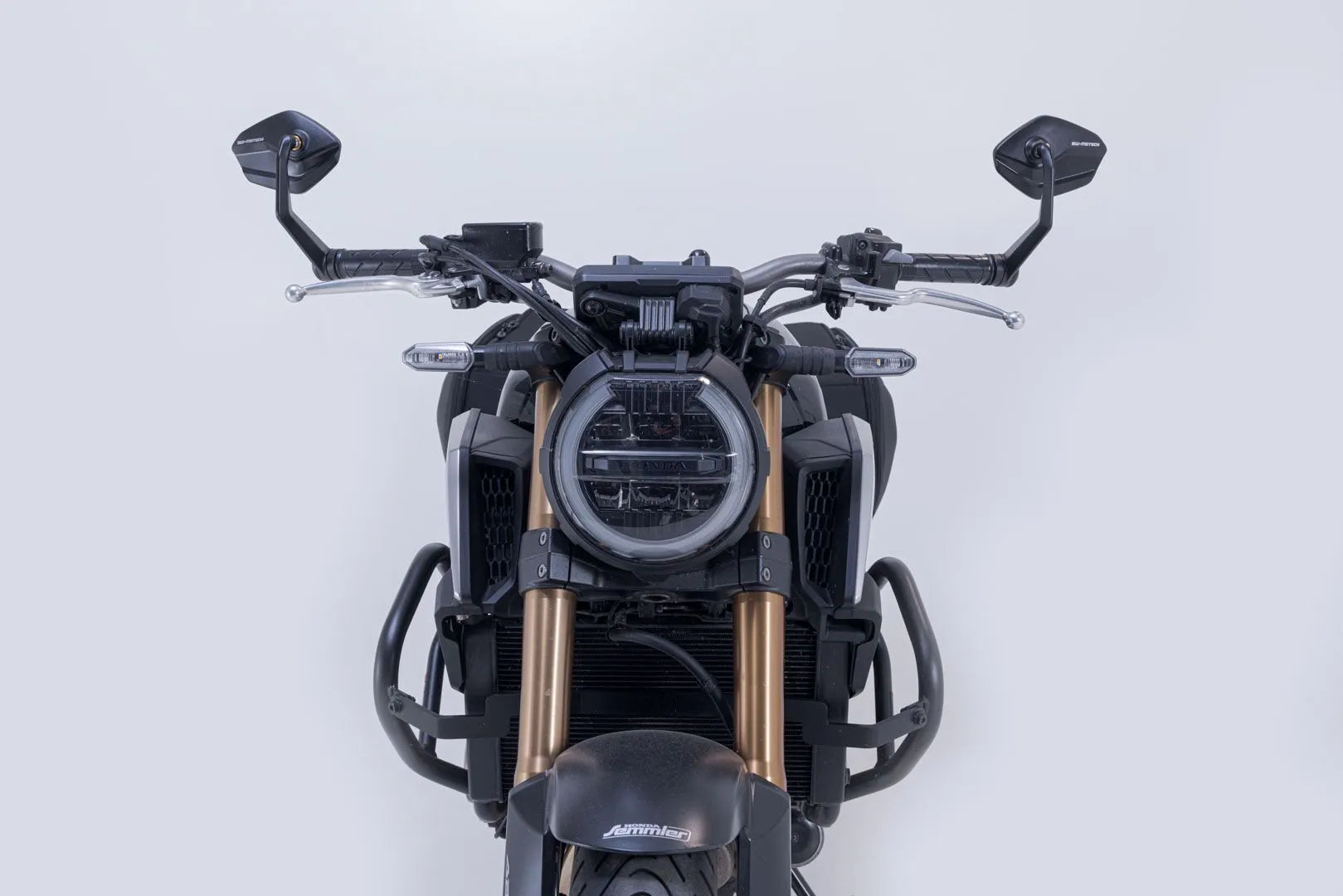 Sw-motech Lenkerendenspiegel – Schwarzes Aluminium