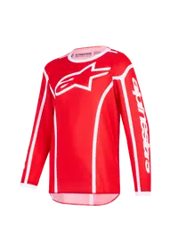 Alpinestars Fluid Apex Jersey für Kinder und Jugendliche – Rot/Weiß
