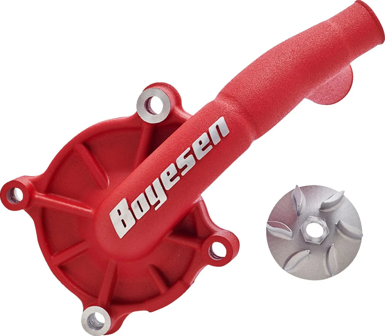 Boyesen Supercooler Wasserpumpenabdeckung &amp; Laufradsatz - Rot