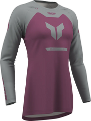 Thor Damen Ridemode Menace Jersey - Grau/Lila