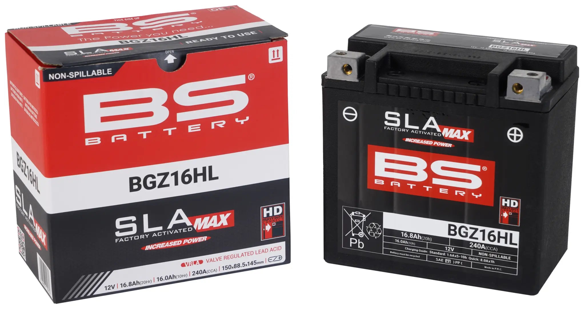 BS Batterie Sla AGM Batterie - 12V 16Ah