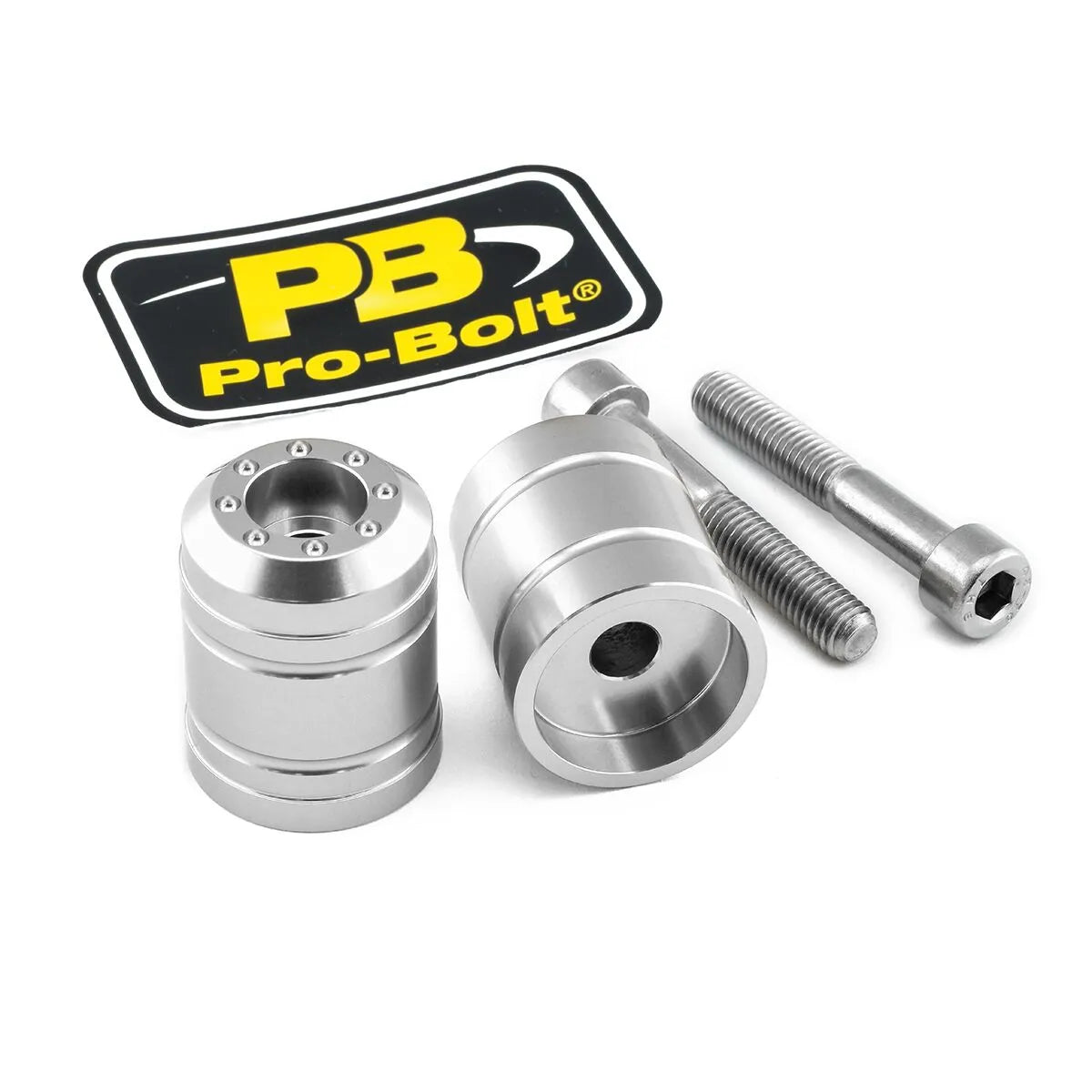 Pro Bolt Lenkerendkappen aus Aluminium – Silber