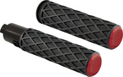 Arlen Ness Diamond Grips - Rot/Schwarz