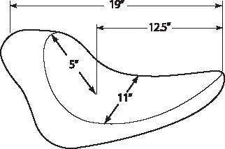 Drag Specialties Solositz – Schwarzes Leder