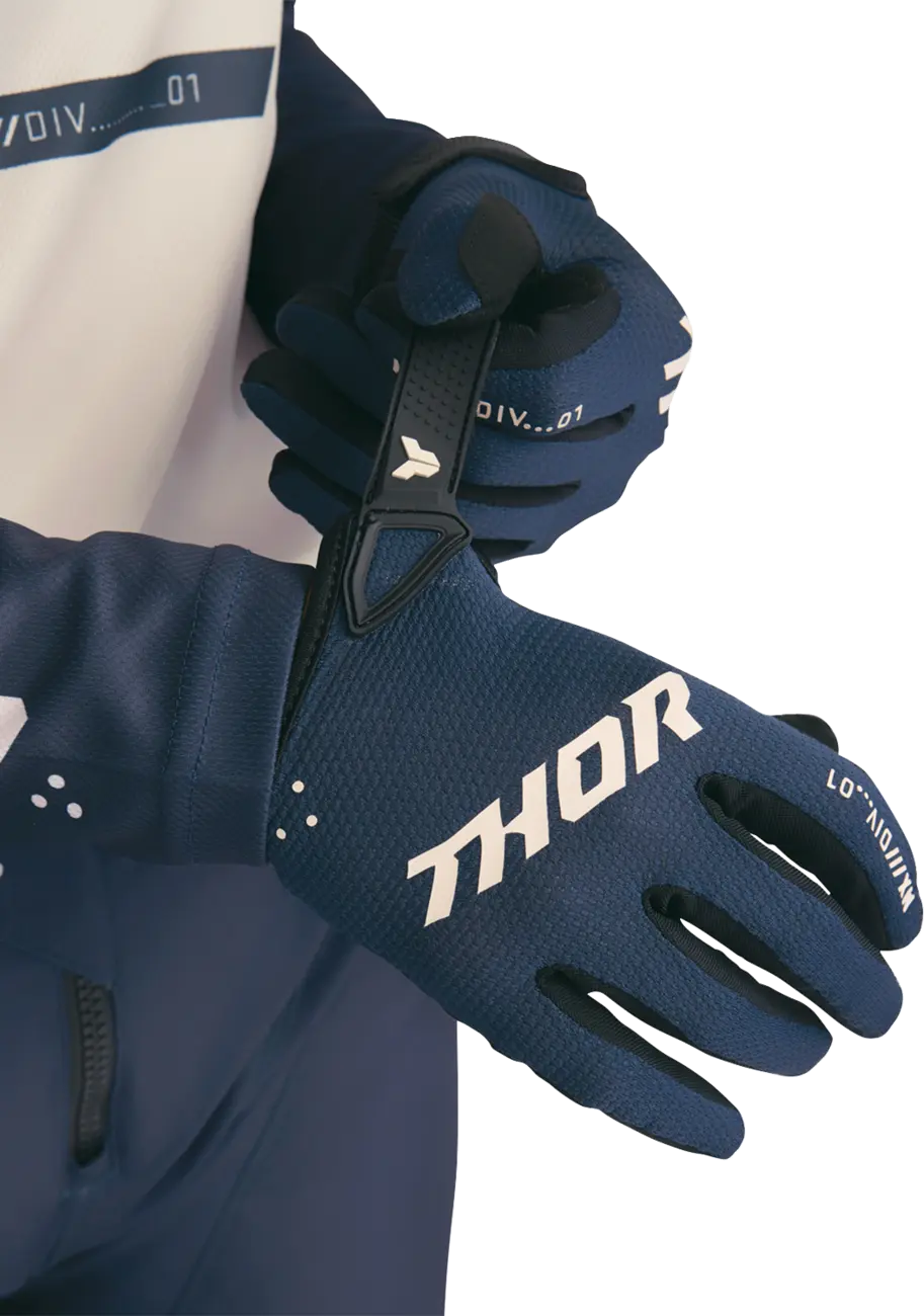 Thor Ridemode Static MX Handschuhe für Damen – Schwarz/Mitternacht
