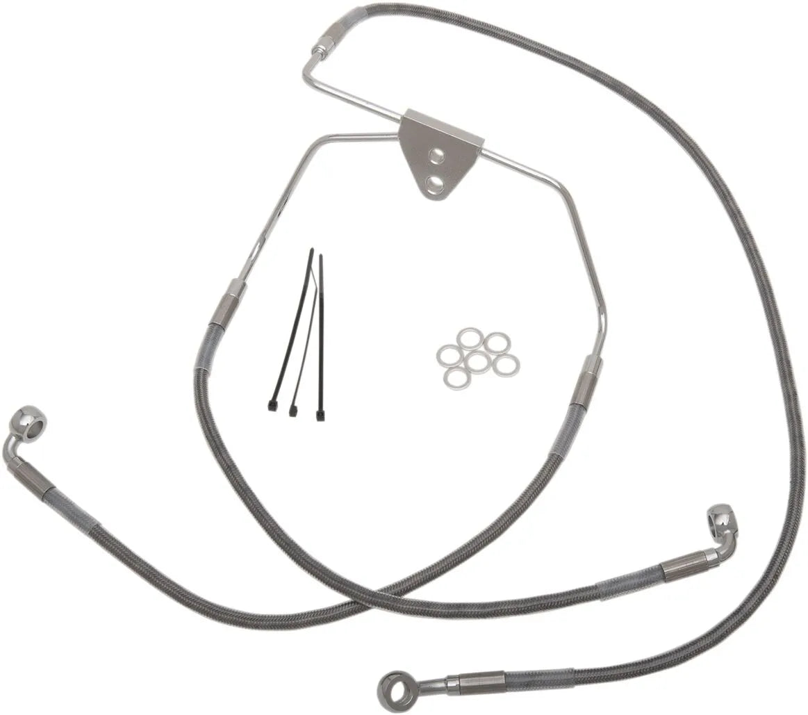 Drag Specialties Bremsleitungssatz mit Verlängerung – ohne ABS