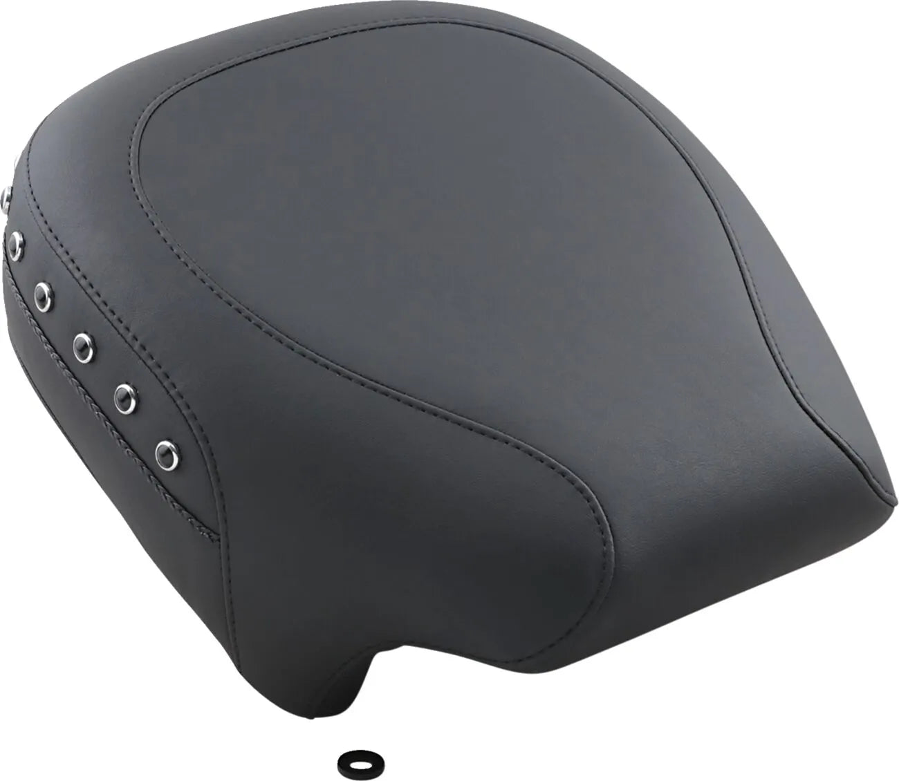 Mustang breite Rücksitzbank - Schwarzes Vinyl mit Nieten