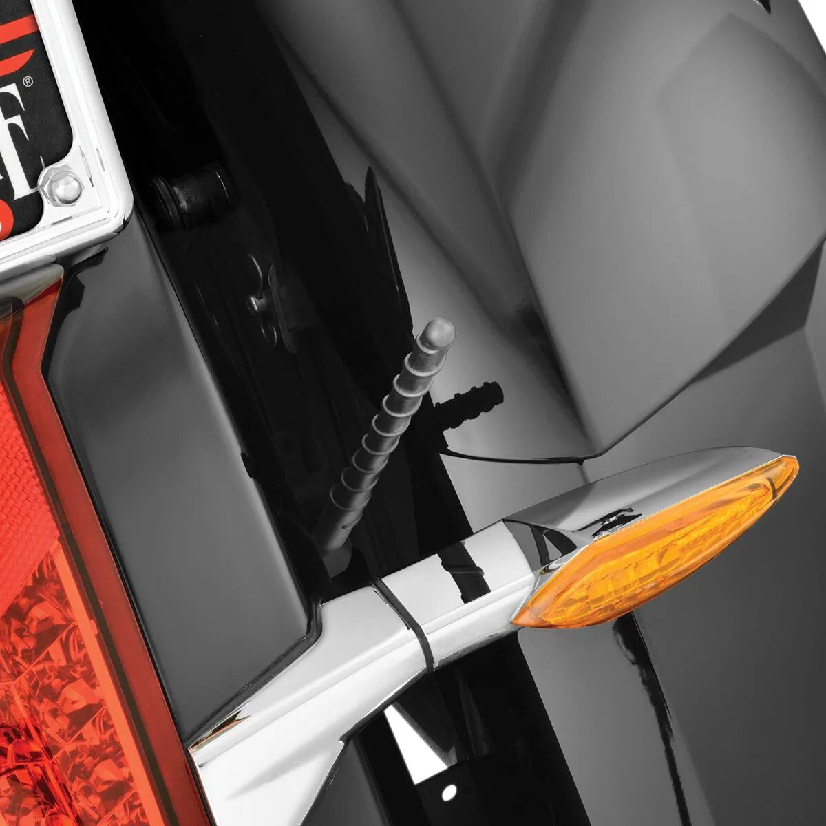 Kurze, verchromte Spiralantenne – 7,5 Zoll