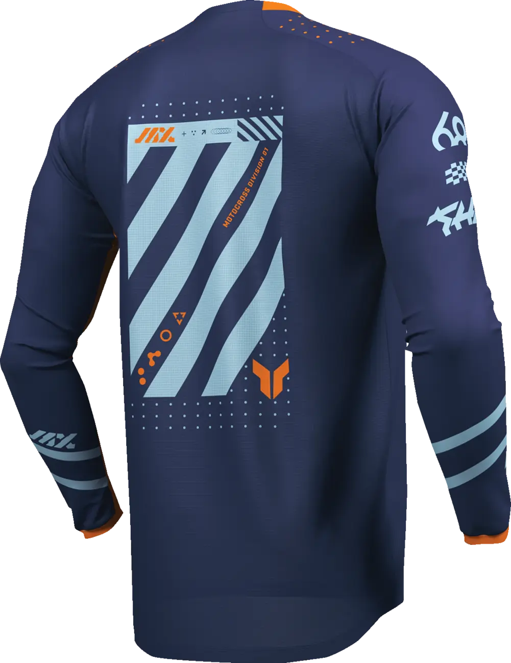 Thor Youth Launchmode Futura Jersey - Blau/Orange/Marineblau