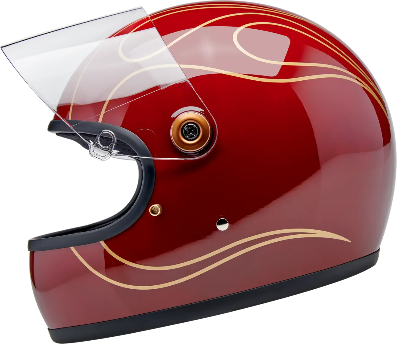 Biltwell Gringo S Integralhelm – Granatrot