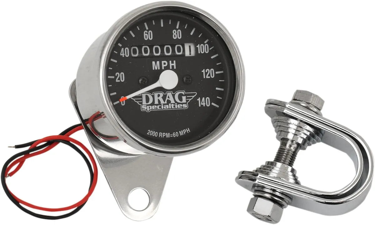 Drag Specialties Mini-Tachometer – Chrom