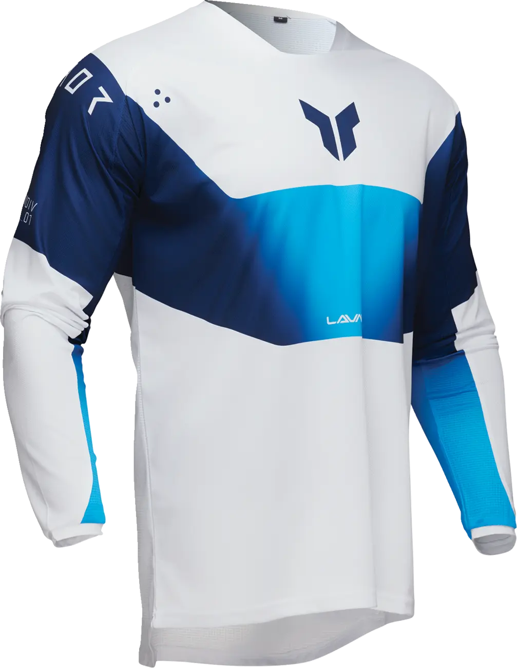 Thor Launchmode Storm Jersey - Blau/Weiß/Marineblau