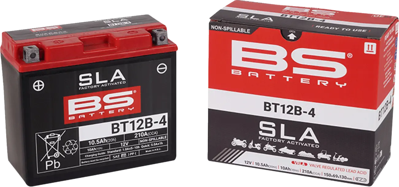 BS Battery AGM 12V 10Ah Motorradbatterie