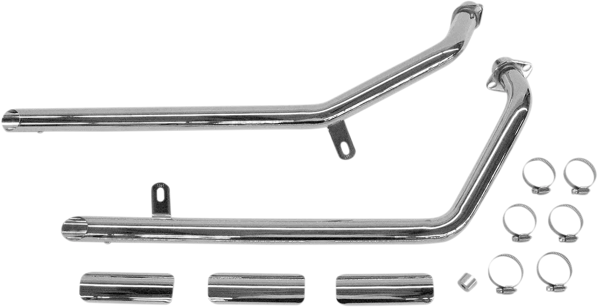 Cobra Drag Pipes Chrom-Auspuffanlage