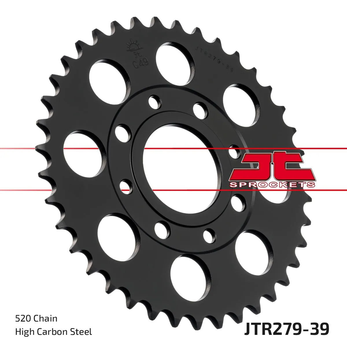 JT Sprockets Stahl-Kettenrad hinten 520-39 Zähne