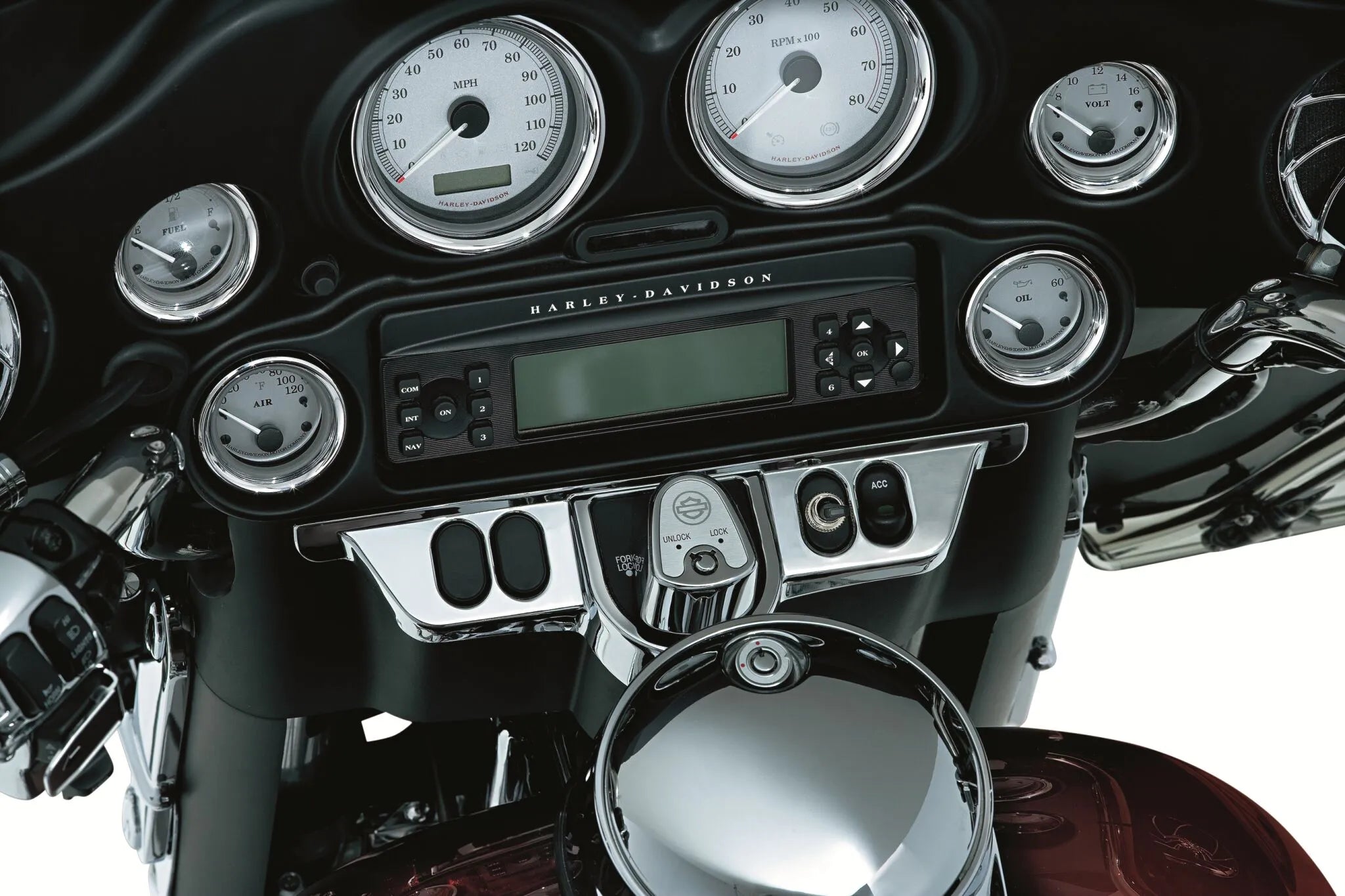 Kuryakyn Schalterpanel-Akzent – ​​Chrom