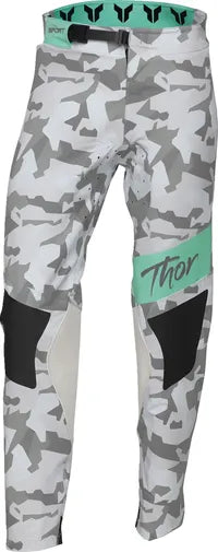 Thor Damen Sportmode Shadow Hose – Schwarz/Grün/Türkis/Weiß/Camo-Grau