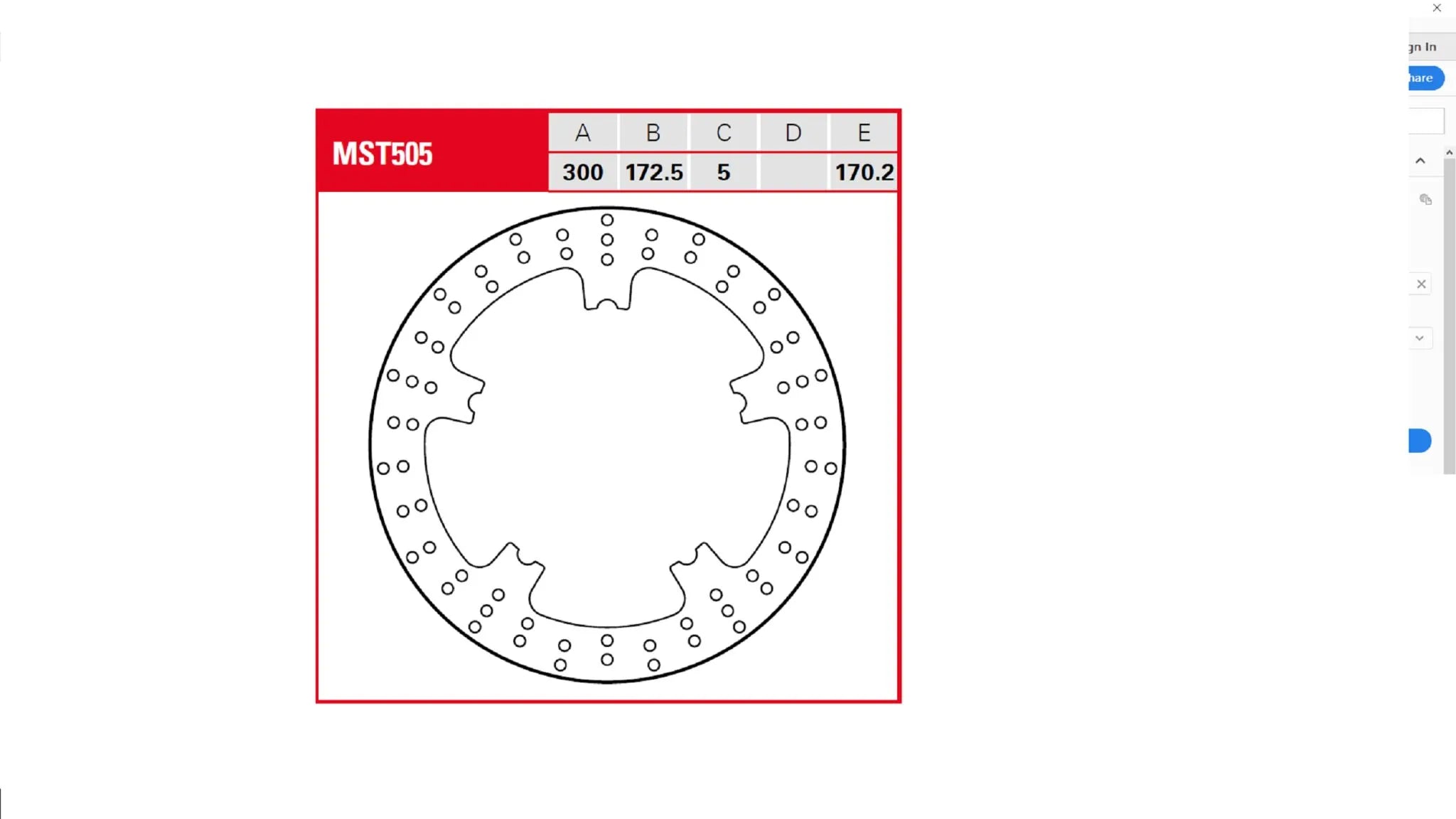 TRW Bremsscheibe, fest, rund - 300 mm, Edelstahl