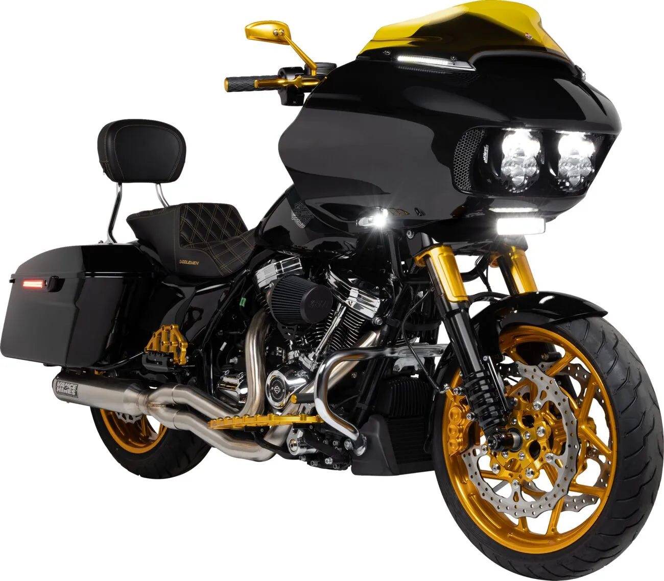 Arlen Ness Tearkop Spiegel - Gold eloxiert