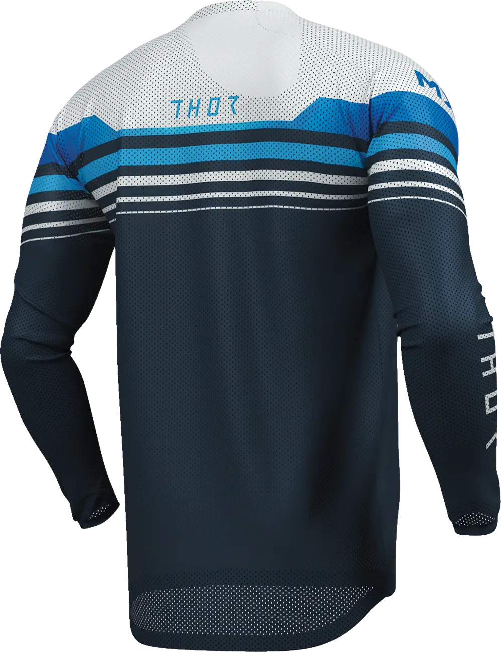 Thor Launchmode Air Raptor Jersey – Grau/Weiß/Mitternachtsblau
