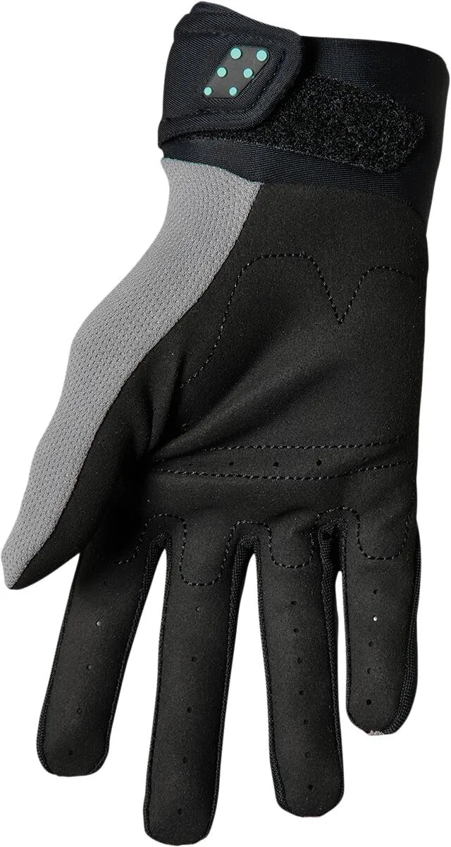 Thor Spectrum Jugendhandschuhe - Schwarz/Grau/Mint