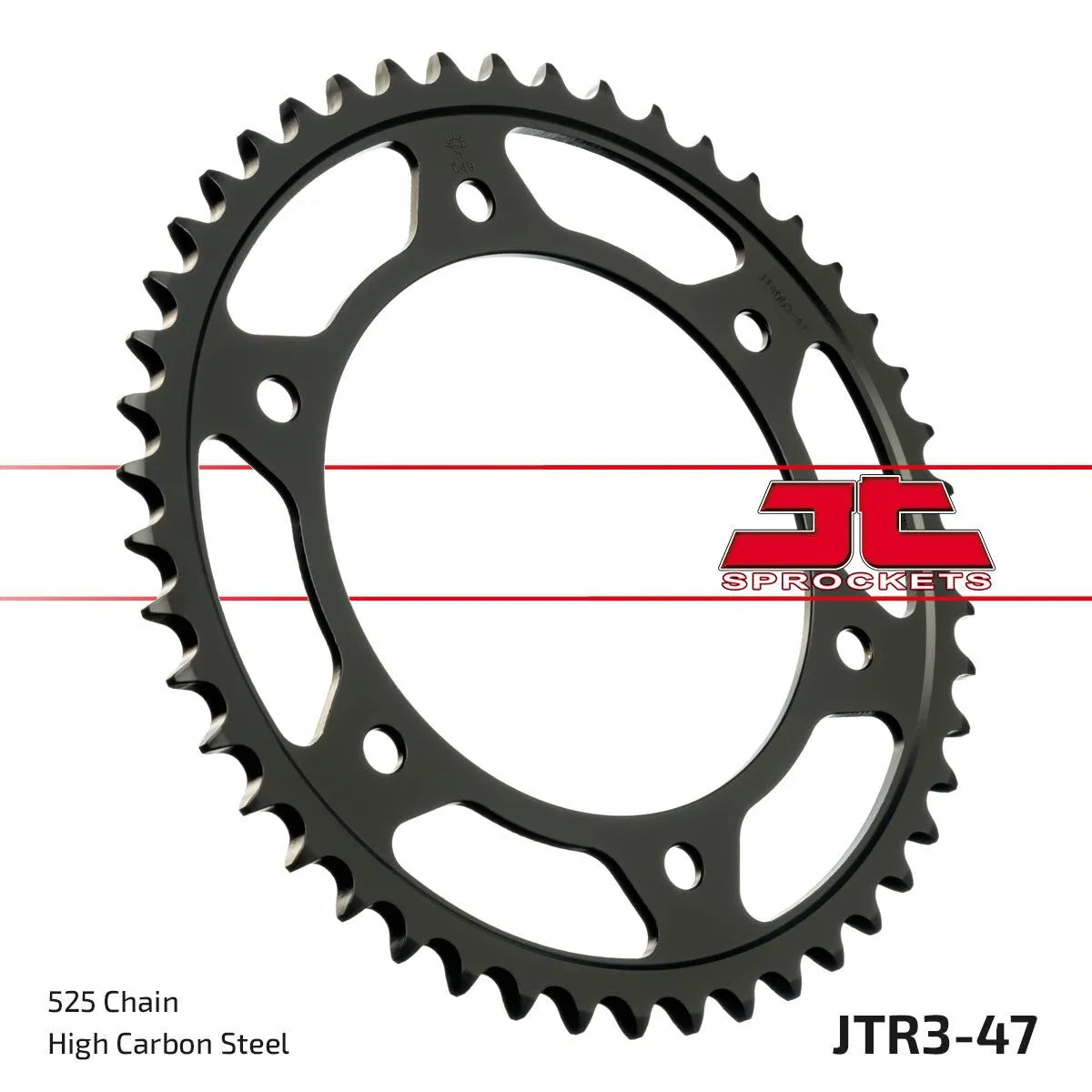 JT Sprockets Hinterradritzel - Schwarz verzinkt - 525