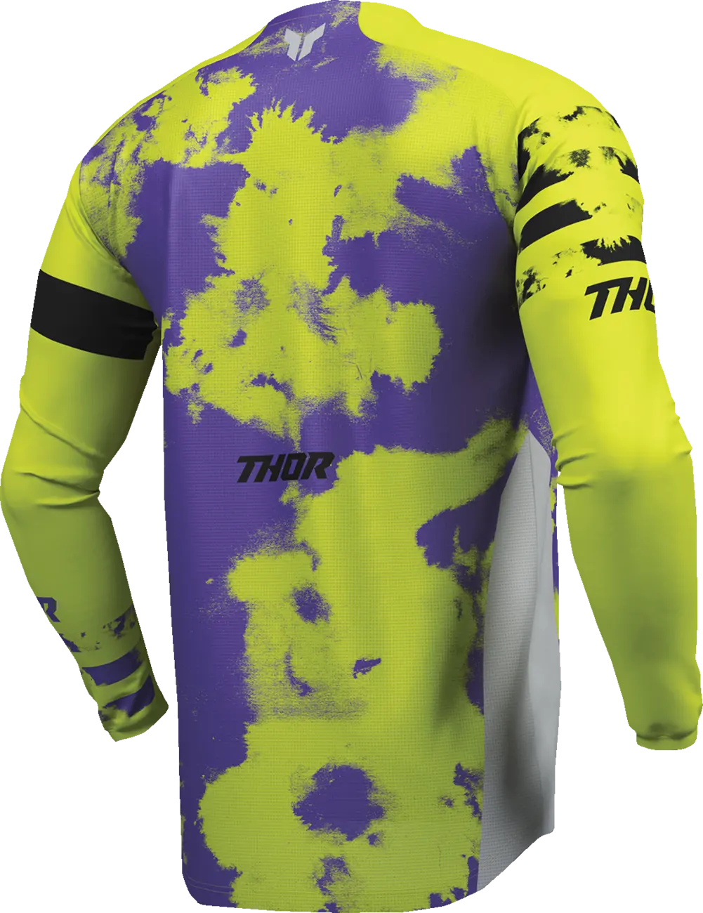Thor Youth Launchmode Bleach Jersey – Schwarz/Grau/Lila/Säure