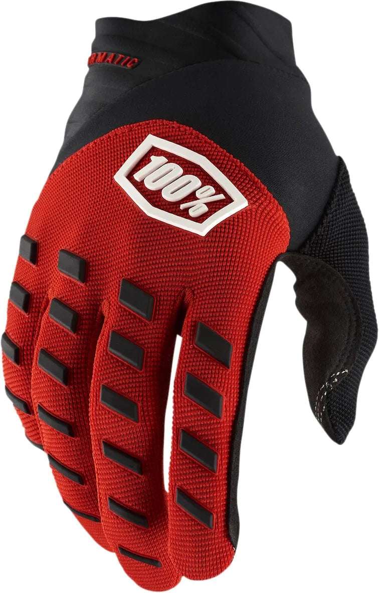 100 % Airmatic-Handschuhe für Motocross – Schwarz/Rot