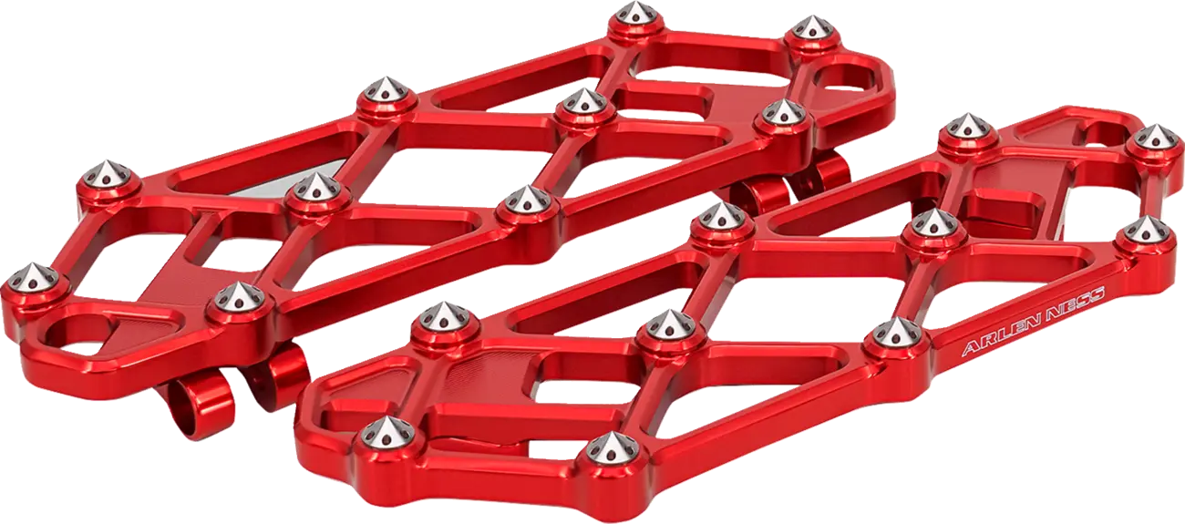 Arlen Ness Diamond Red eloxierte Fahrerfußrasten