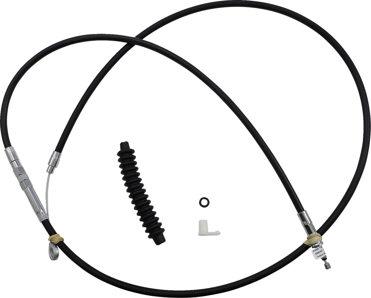 Drag Specialties Hocheffizientes Kupplungskabel aus schwarzem Vinyl