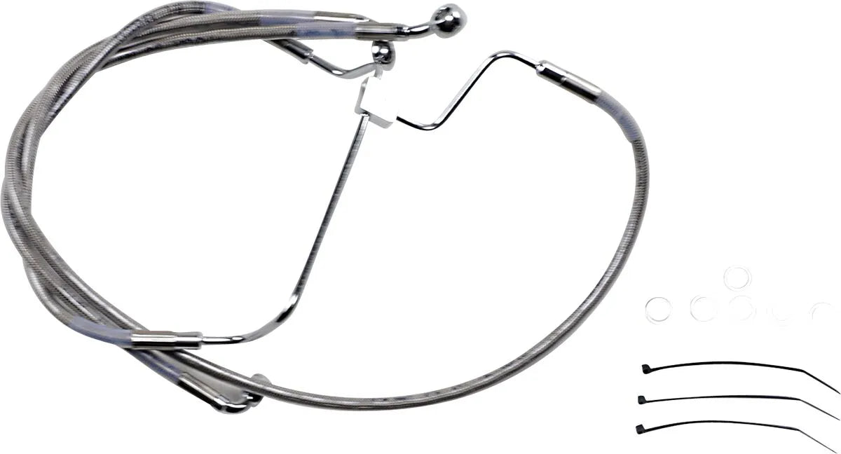 Drag Specialties Bremsleitungssatz mit Verlängerung - Ohne ABS